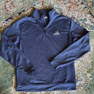PETER MILLAR 1/4 ZIP MENS GOLF PULLOVER IN SZ M…VERY GENTLY WORN…LIKE NEW!